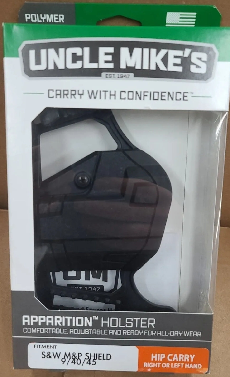Uncle Mike's 79100 SMITH WESSON M&P SHIELD Apparition Ambidextrous IWB or OWB Holster