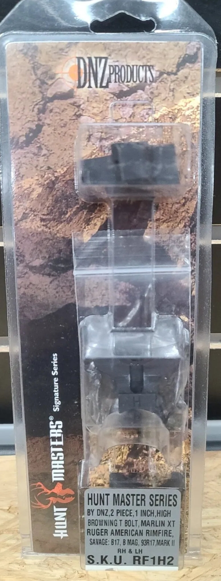 DNZ HUNT MASTERS Ruger American, T BOLT, B17 B MAG 93R17, MARK II 1" HIGH RF1H2