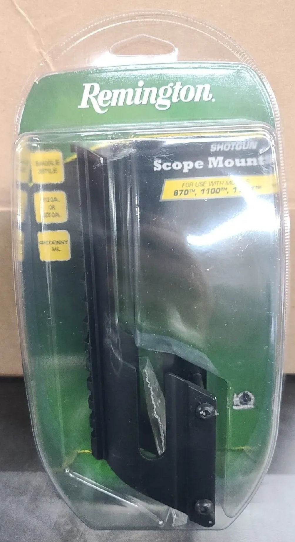Remington Shotgun Saddle Scope Mount Picatinny Rail 12 & 20 Ga 870 1100 11-87 #19489