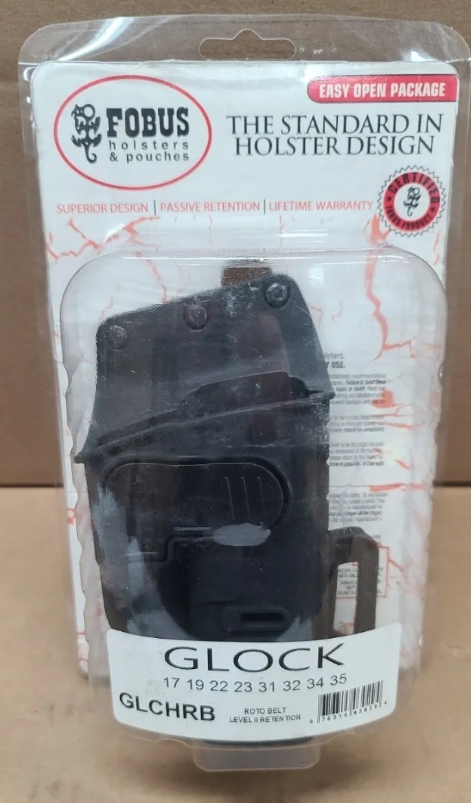 Fobus Holster Rapid Release Level 2 Model #GLCHRB Glock 17 19 22 23 31 32 34 35