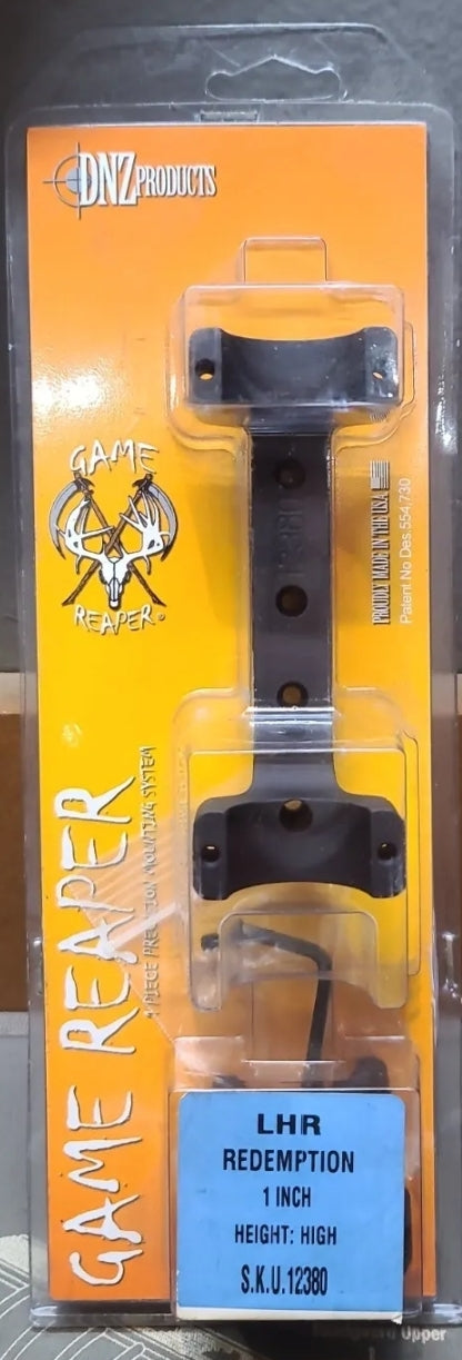 DNZ Game Reaper 1" LHR REDEMPTION MUZZLELOADER HIGH #12380 RING & BASE COMBO