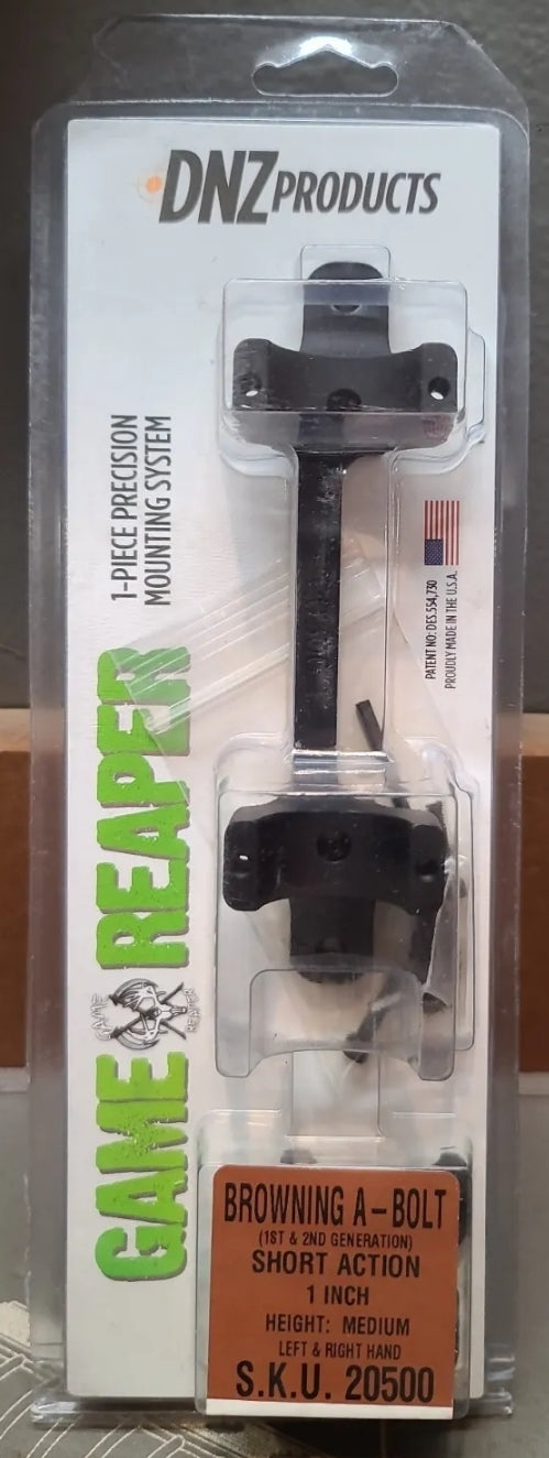 DNZ Game Reaper Scope Mount Browning A-Bolt SHORT Action 1" Medium L & R 20500