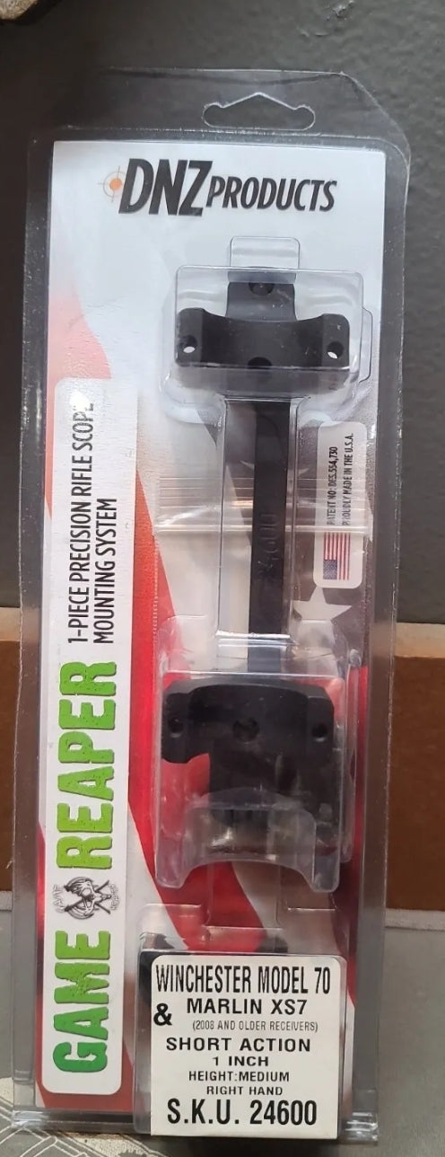 DNZ Game Reaper Winchester 70/Marlin SX7 SA Med. Height RH Mounting System 24600