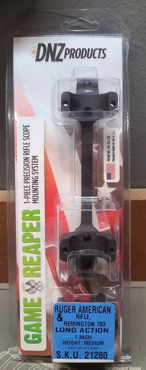 DNZ 21280 1-Piece Scope Mount 1" Medium RUGER AMERICAN & REMINGTON 783 L/A