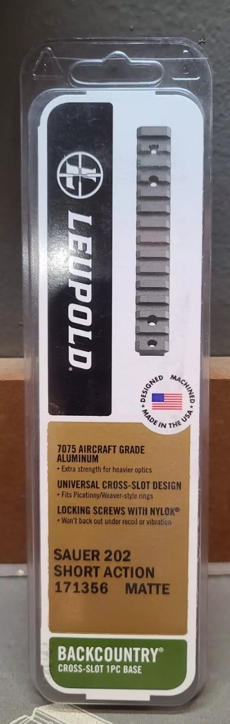 Leupold BACKCOUNTRY SIG 202 SA 1-Piece PICATINNY RAIL 20 MOA 171356 MATTE