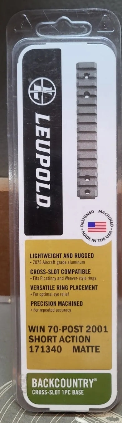 Leupold 171340 Backcountry Cross-Slot WINCHESTER 70 Short Action Post 2001 MATTE