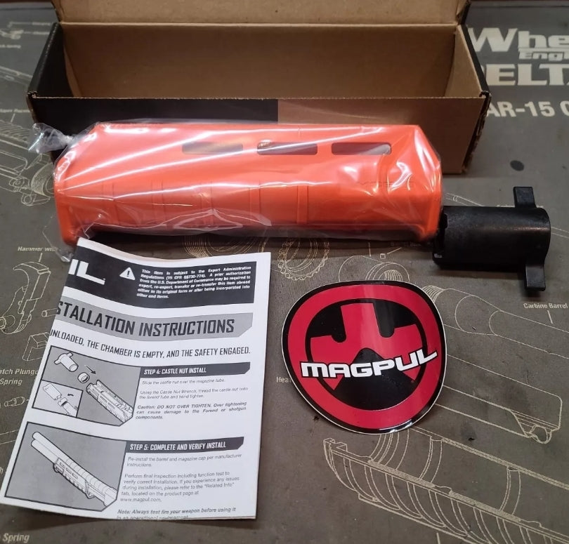 Magpul MAG496 Drop-in M-Lok Forend for Remington 870 12 Gauge Shotgun Orange