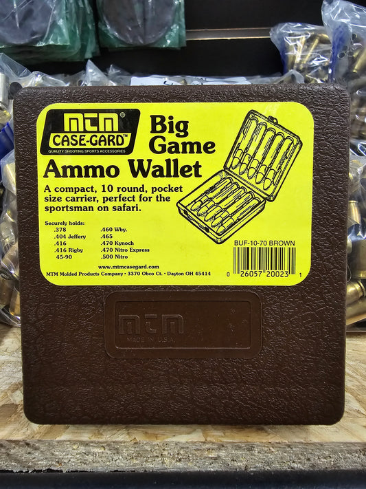 MTM CASE-GARD Big Game Ammo Wallet BUF-10-70 BROWN