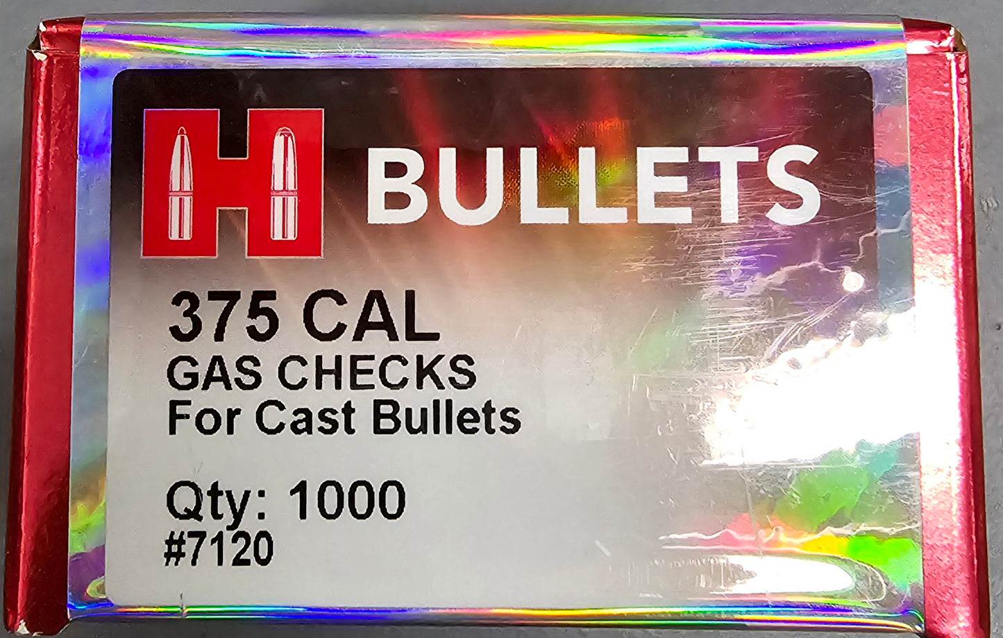 HORNADY 375 CAL GAS CHECKS FOR CAST BULLETS QTY 1000 #7120