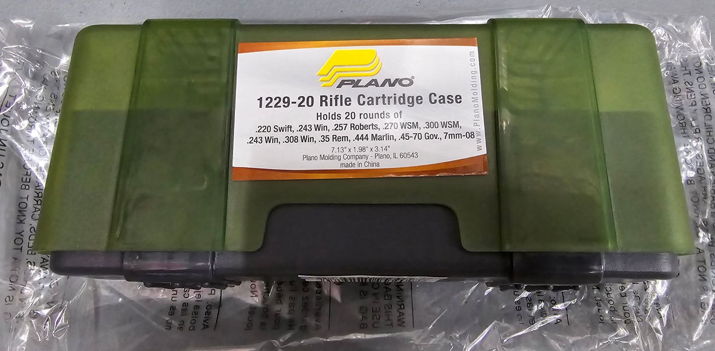 Plano Rifle Cartridge Case 20RD Box #1229-20
