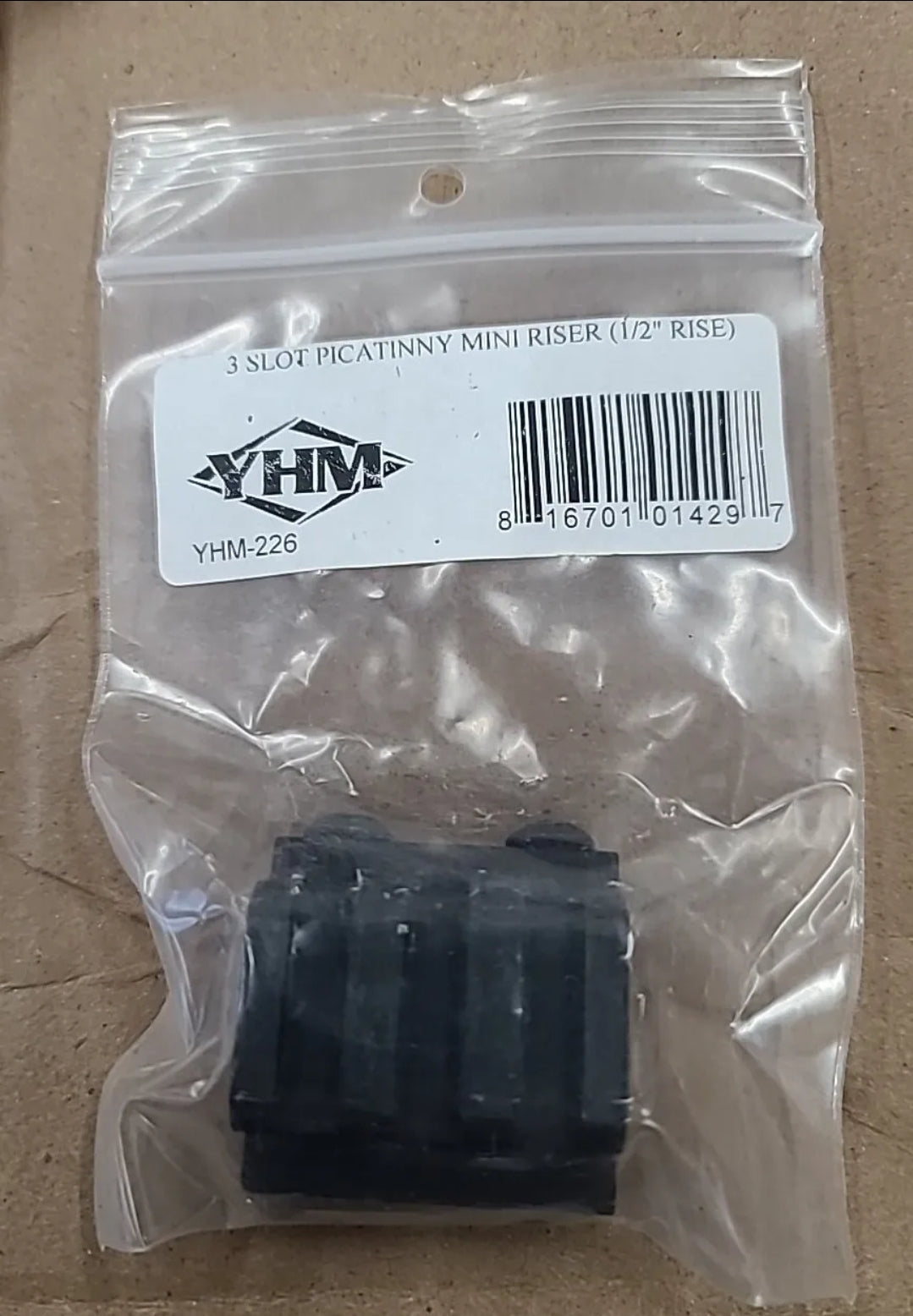 Yhm Rail Riser YHM Yankee Hill Machine 3 Slot MINI RISER 1/2