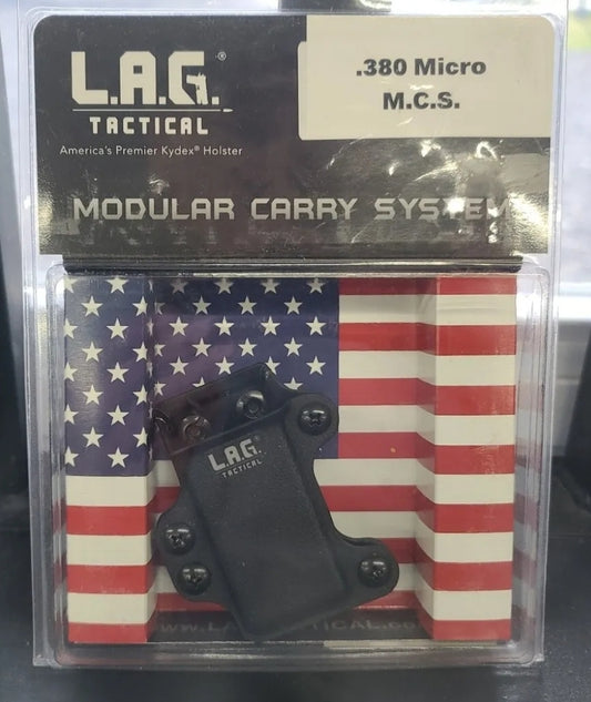 L.A.G. Tact Universal SINGLE Stack Mag HOLDER 380 ACP AUTO Kydex Ambi 02599