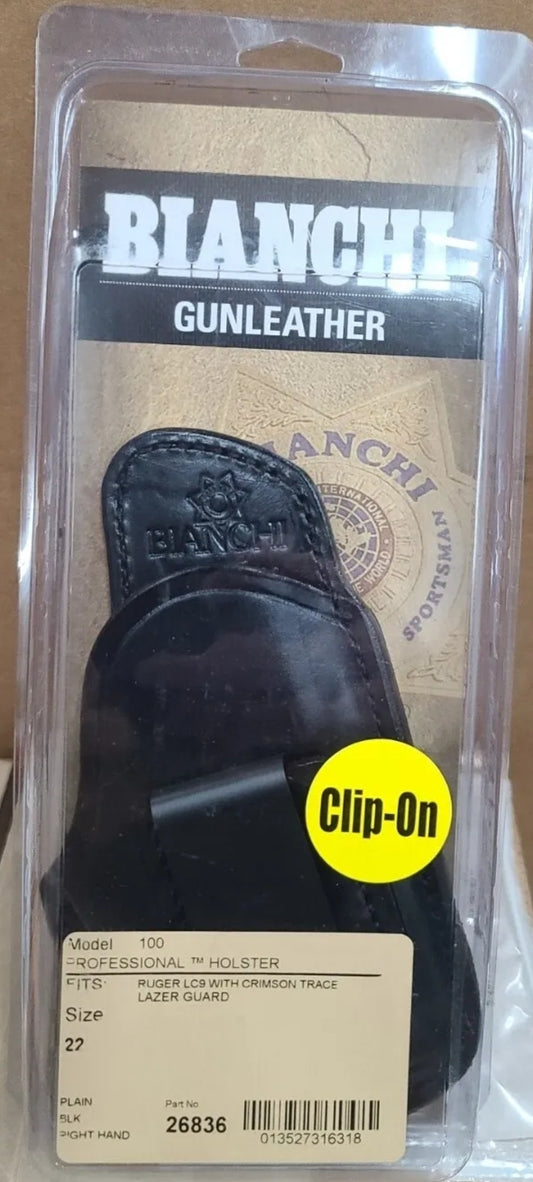 Bianchi 100 IWB Holster Right Hand For RUGER LC9 LC9S EC9S EC9 9mm w/ CT laser