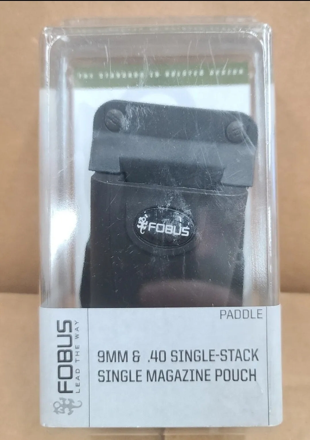 FOBUS Paddle Single Stack Magazine Pouch 9mm & .40 single Magazines, Ambidextrous (DSS1)