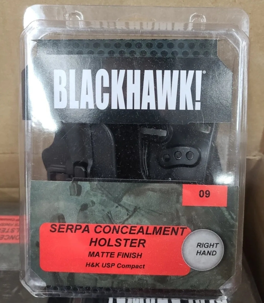 BLACKHAWK CQC SERPA Holster W Belt Paddle Fits HK USP Compact Right Hand Black