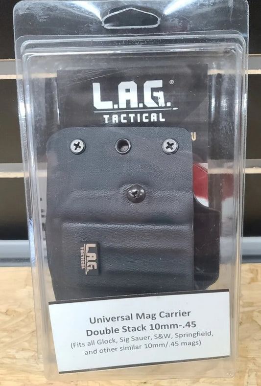 L.A.G. Tactical Universal Double Stack Mag HOLDER 10mm/.45 ACP Kydex Ambidextrous 30707