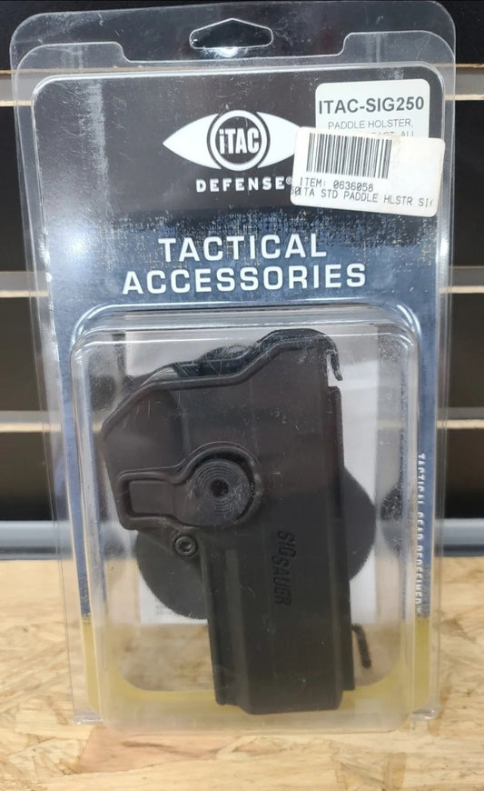 iTAC RETENTION Paddle Holster Right Hand Sig Sauer P250 Compact Carry #0636058