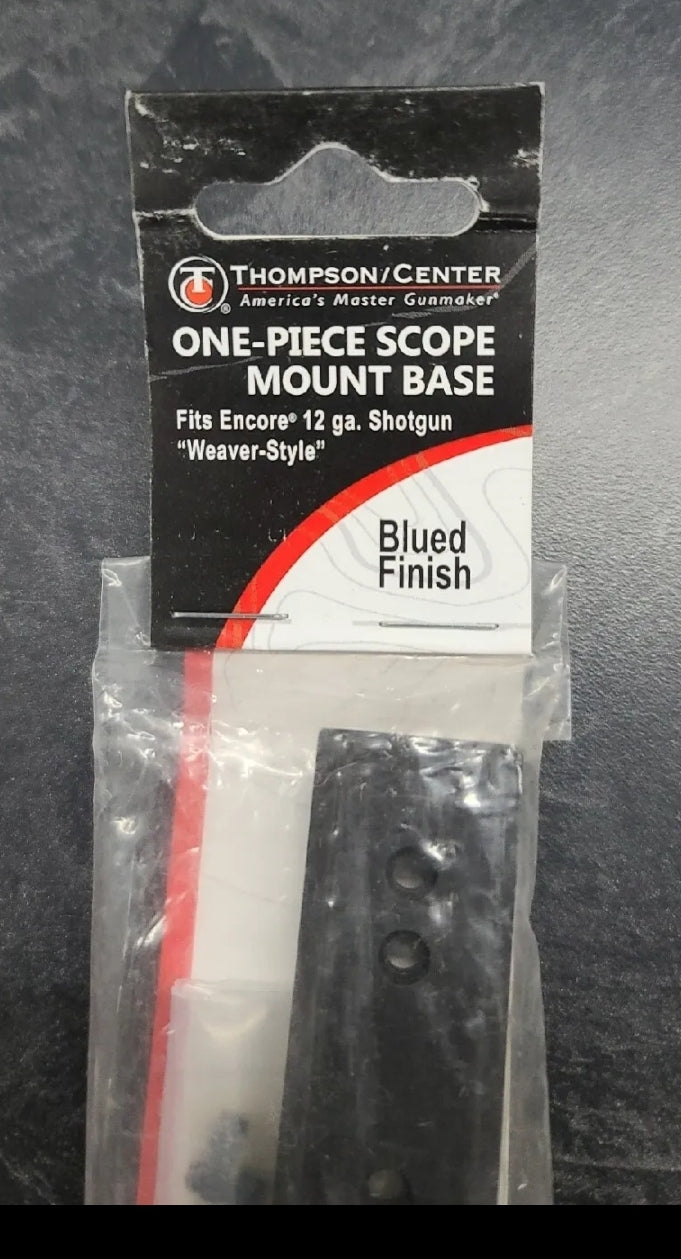 NEW THOMPSON CENTER T/C ENCORE 12 GAUGE SCOPE BASE NO. 9949 WEAVER STYLE BLUED