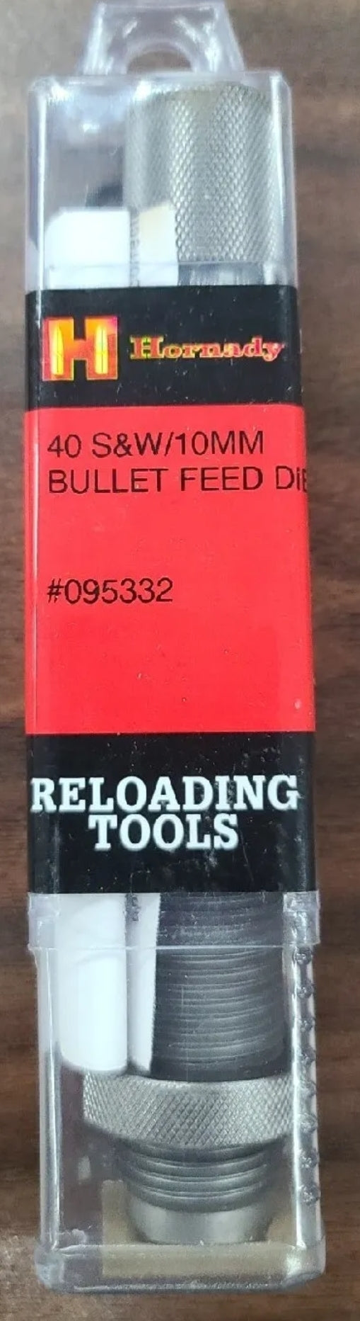 HORNADY BULLET FEED DIE 40 S&W 10mm AUTO 095332 RELOADING TOOL
