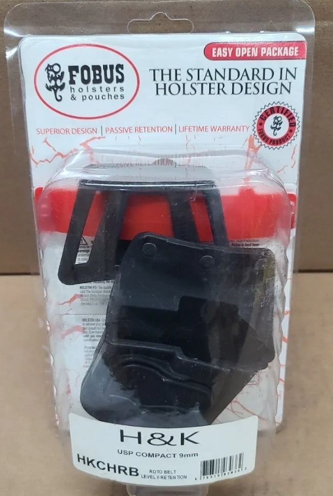 Fobus Holster Rapid Release Level 2 Model #HKCHRB H&K HK USP COMPACT 9MM