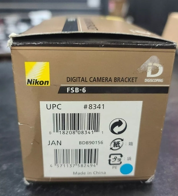 NEW! Nikon Fieldscope FSB-6 Camera Bracket Cable Release for Coolpix P500/P5100