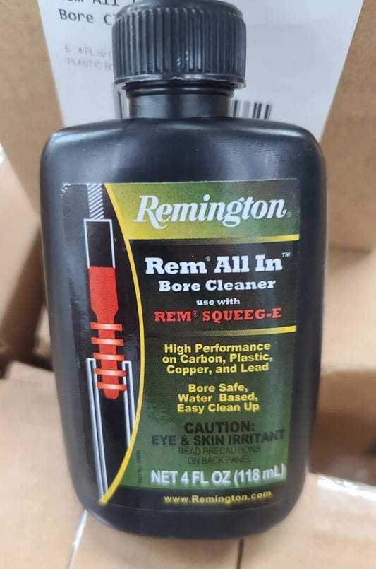 1-4oz Remington All In Bore Cleaner Plastic Squeeze Bottle 19917 NEW!