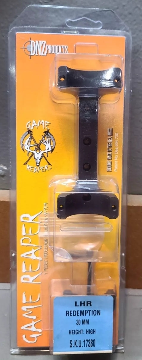DNZ Game Reaper 30MM LHR REDEMPTION MUZZLELOADER HIGH #17380 RING & BASE COMBO