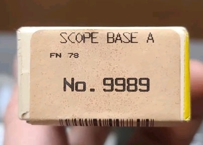 Thompson Center TC Quick Release Scope Base Adaptor No. 9989 FN 78 SCOPE BASE A