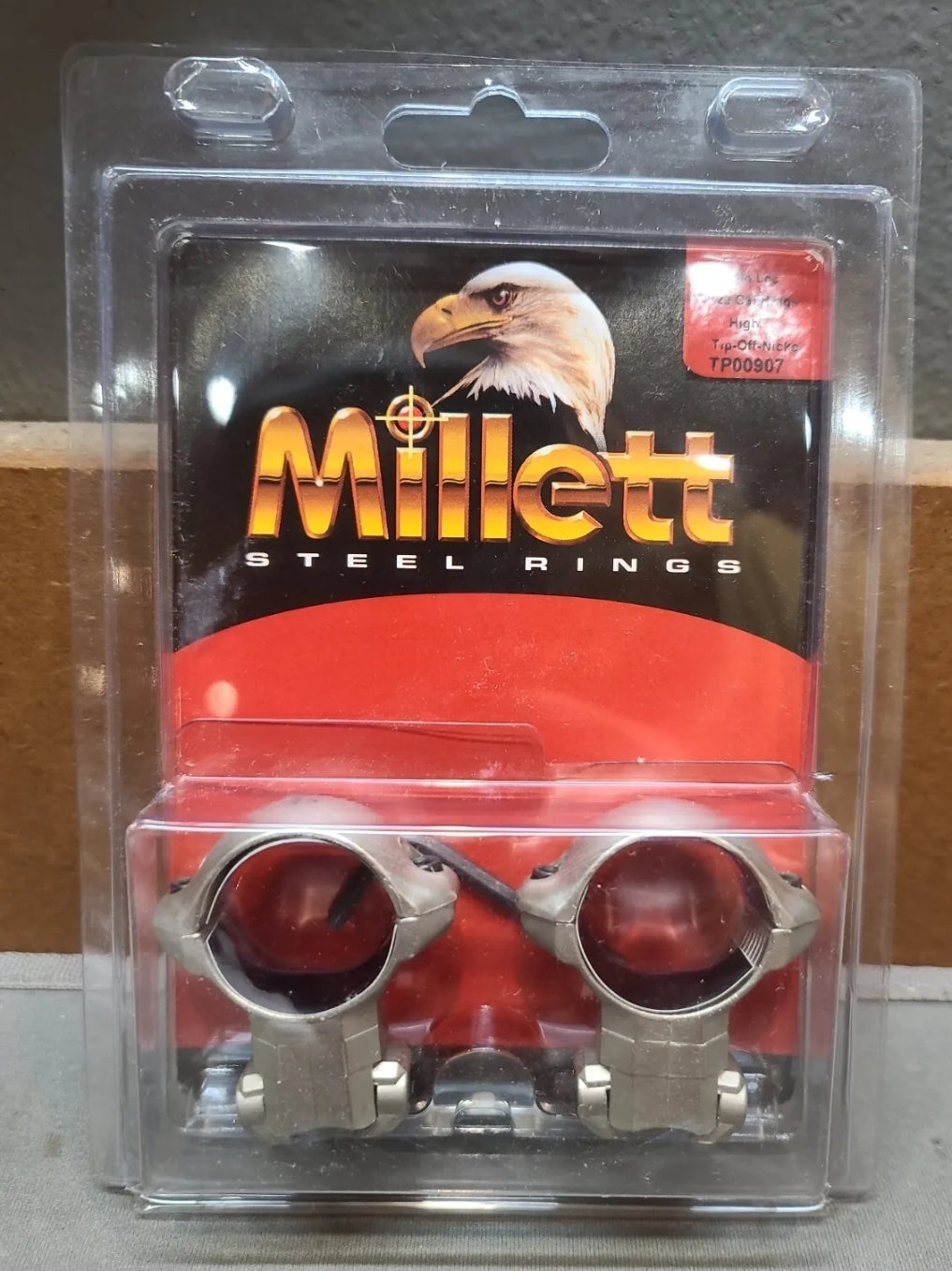 MILLETT 1" Rimfire Angle-Loc Scope Rings Windage Adjustable Steel High Nickel #TP00907