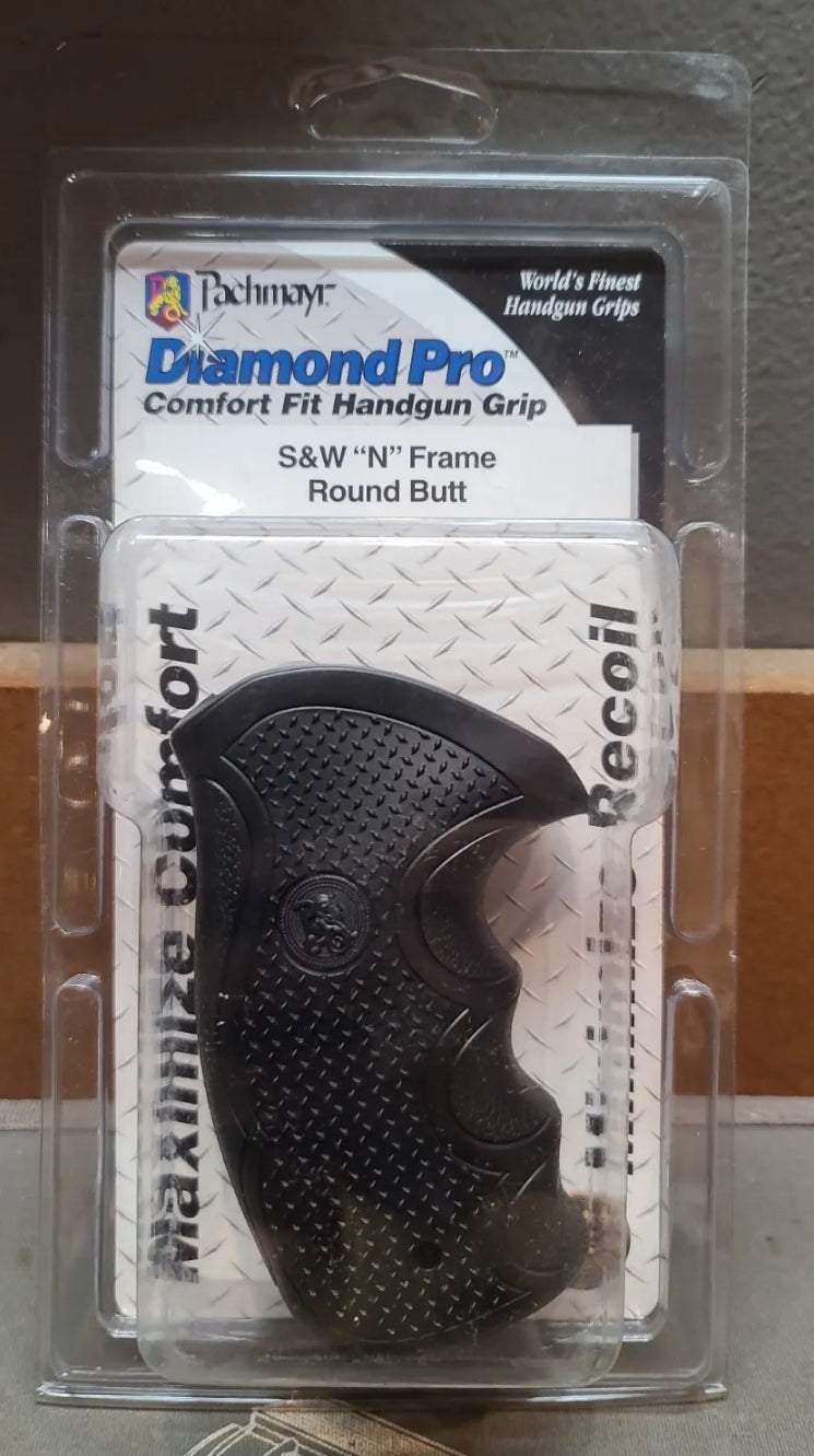 Pachmayr Diamond Pro Grip #02480 Smith & Wesson REVOLVER N Frame Round Butt
