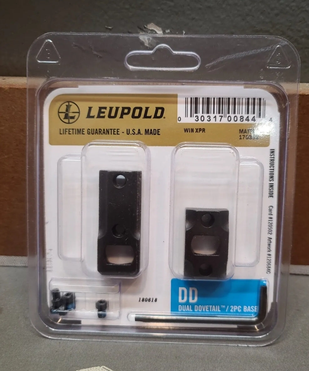 Leupold 170358 Dual Dovetail Two-Piece Matte Black Bases Winchester XPR