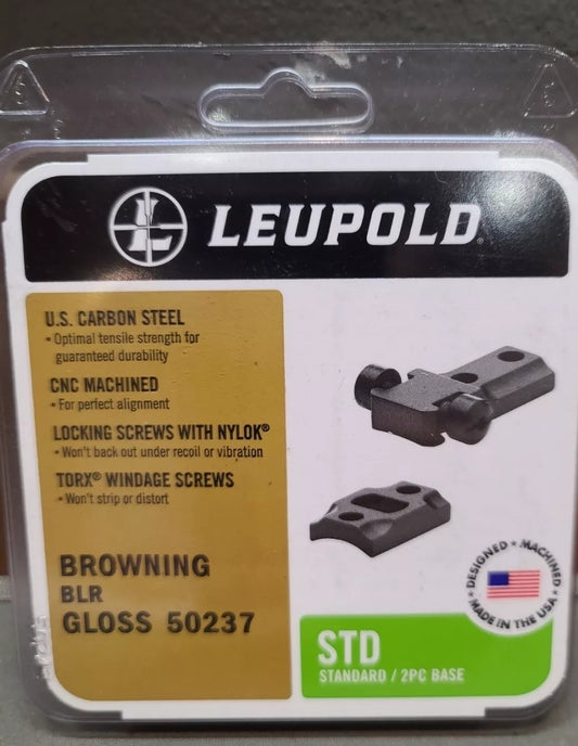 LEUPOLD STD STANDARD 2PC BASE BROWNING BLR LIGHTNING #50237 BLACK GLOSS FINISH