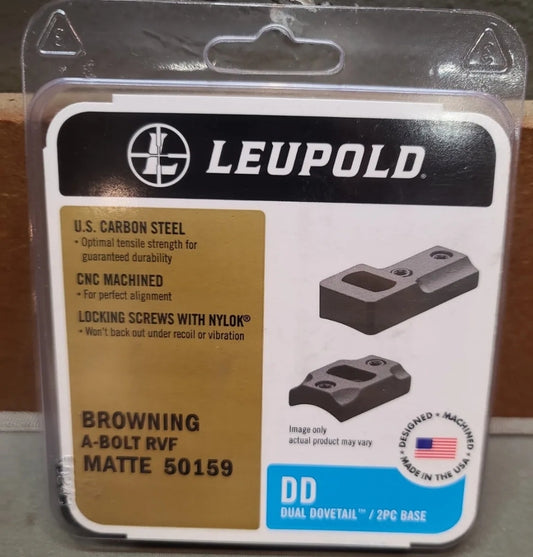 Leupold 50159 2-Piece Base For Browning A-Bolt Dual Dovetail/Reverse Front Style