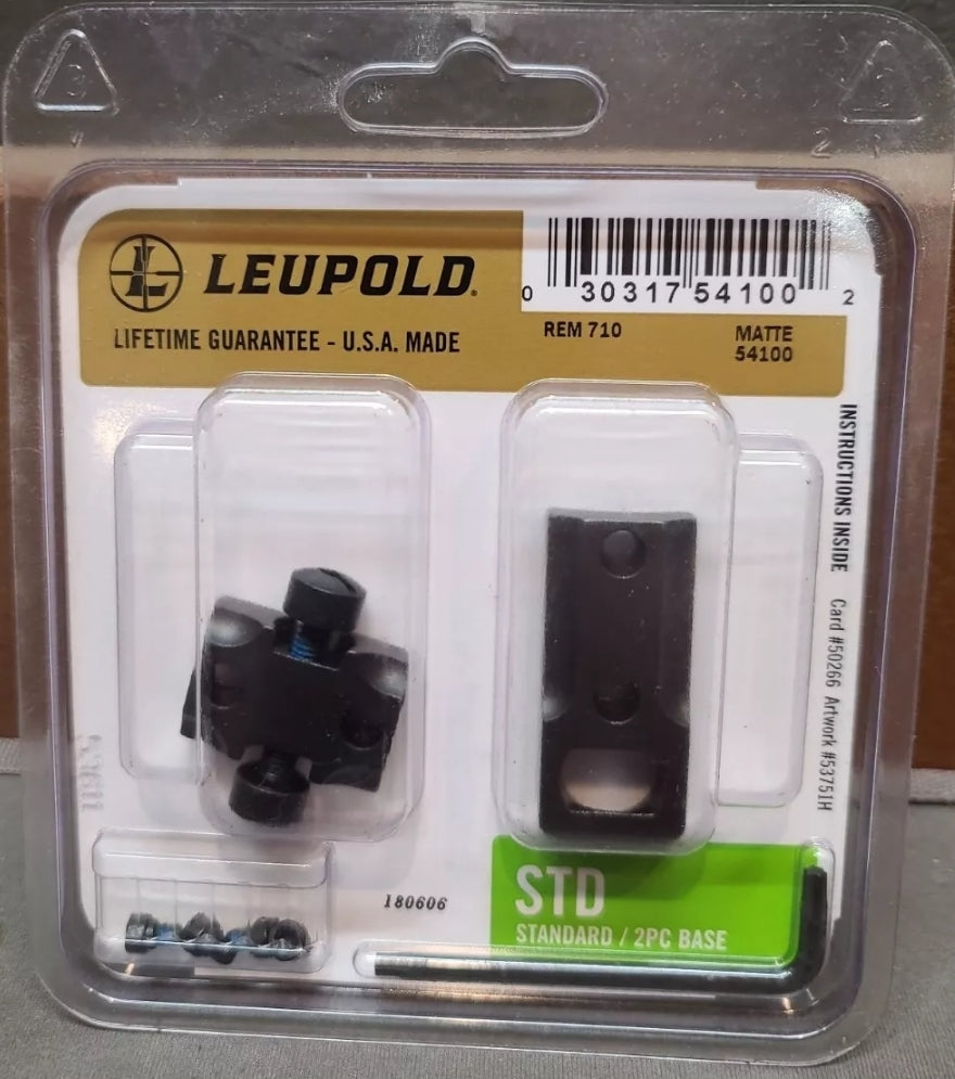 Leupold Standard 2 Piece Mount Base, Remington 710 STD Matte Black #54100