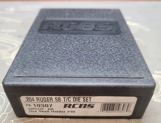 NEW RCBS Reloading .204 Ruger Small Base Taper Crimp 2 Die Set 10307