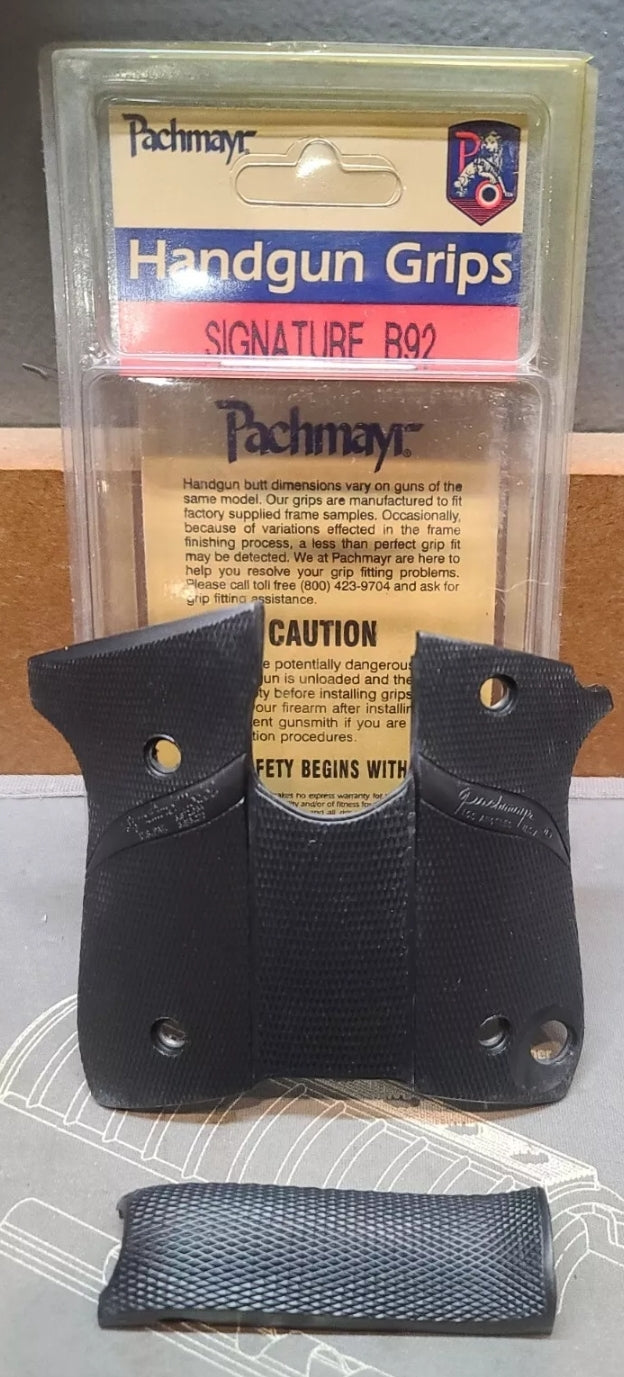 Pachmayr SIGNATURE GRIP B92 MAG RELEASE ON BOTTOM FITS BERETTA 92 PT-92 99